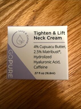 GoPure Tighten & Lift Neck Cream — NIB
